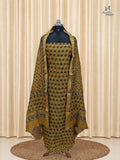 Mustard Gold Chanderi Silk Churidar