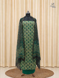 Sage Green Cotton Churidar With Hand Block Ajrakh Print