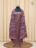 Mauve Purple Tussar Silk Churidar