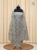 Ivory Tussar Silk Churidar