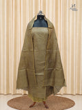 Olive Gold Tussar Silk Churidar