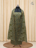 Sage Green Tussar Silk Churidar