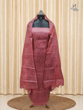 Dusty Rose Tussar Silk Churidar
