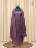 Mauve Purple Tussar Silk Churidar
