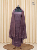 Mauve Tussar Silk Churidar
