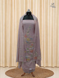 Dusty Mauve Pink Mul Chanderi Churidar