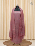 Rose Pink Tussar Silk Churidar
