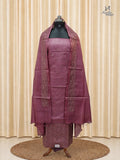 Dusty Rose Tussar Silk Churidar
